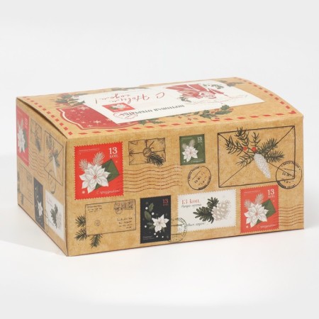 Folding box "Mail", 22 x 15 x 10 cm, new year-5