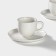 Set of Porcelain Magistro Mien, 4 objects: 2 cups 200 ml, 2 saucers d = 16 cm, white color