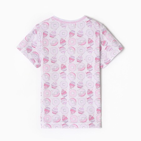 T -shirt for nursery, white color/bagels, height 86 cm-3