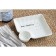 Ceramic dish with bon appetit sauce, 18.6 x 17.5 x 4 cm, white color