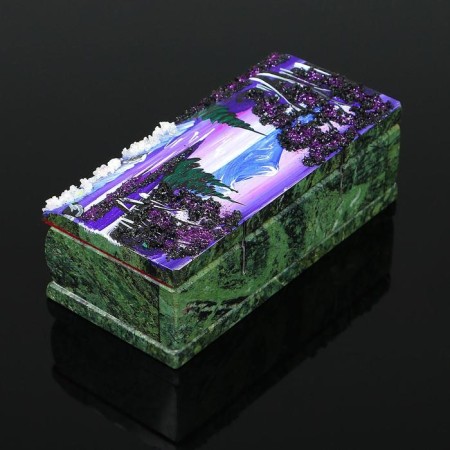 Casket "Night" 15x7x5.5 cm, stone baby, coil-7