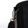 Women's textile bag "Flowers", 19x14x6 cm, black