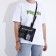 Youth bag with zipper, black color