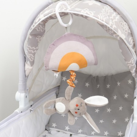 Musical Suspension "Bunny Bonnie", with a squeak, on a crib, stroller, crumb I-6