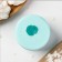 Silicone Mold Flower "Pion", d = 6 cm height 3.2 cm, turquoise color