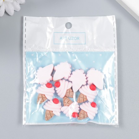 Decor for creativity Plastic "Ice Cream Horn" 1.8x1.5 cm-3