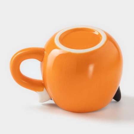 Ceramic Lisenok mug, 520 ml, orange color-1