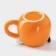 Ceramic Lisenok mug, 520 ml, orange color