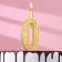 Candle for the cake the number "Golden Pattern", 10.2 cm, digit "0"