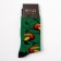 Minaku socks "Birds", green color, size 36-41 (23-27 cm)