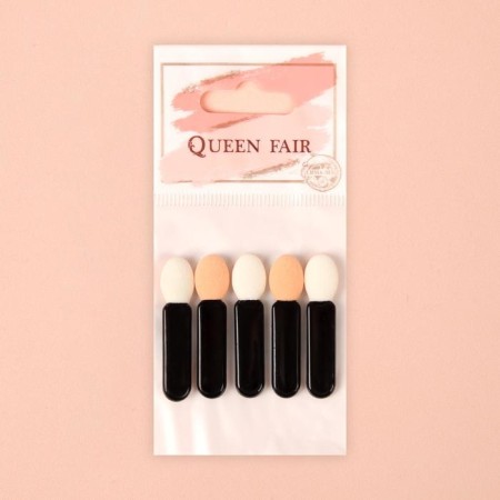 A set of shadow applicators, 5 pcs, 3.8 cm, black color-2