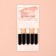 A set of shadow applicators, 5 pcs, 3.8 cm, black color