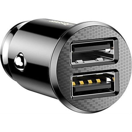 Car charger Baseus, 2USB, 3.1 A, black-2