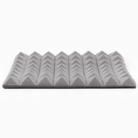 Noise -absorbing panel, set of 10 pcs - acoustic foaming self -adhesive, 50 x 5 cm, gray-4