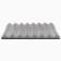 Noise -absorbing panel, set of 10 pcs - acoustic foaming self -adhesive, 50 x 5 cm, gray