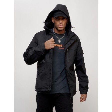 Sports male jacket, size 56, black color-4