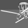 Ceiling chandelier Mantra Cinto, Led, 2250lm, 3000k, 290 mm, chromium color