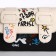 Bag Women's Messoriner, black color with white 18.5*13*8 cm