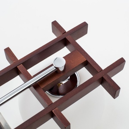 Narita chandelier, 2x100W E27 wenge, chrome-4