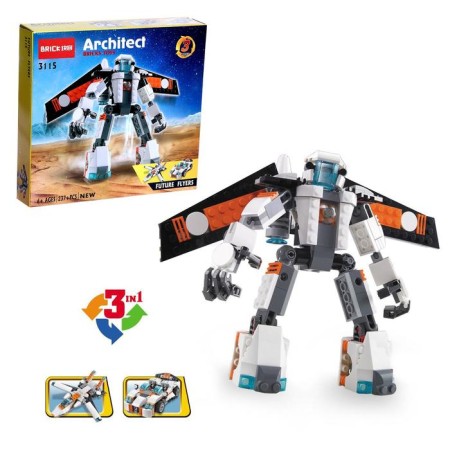 Designer "Robot", 3 assembly options, 237 parts