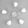 Jil chandelier 5x60W E27 chrome 64x64x22cm