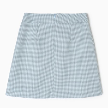 Women's skirt with a cut Mist p. 44, blue/white-9