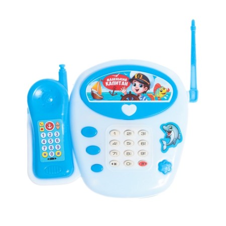 Musical telephone "Funny Journey", Russian voice acting, blue color-2
