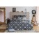 Bed linen "Ethel" duet Crown 143x215 cm - 2 pcs, 240*220 cm, 70x70 cm -2 pcs, calico