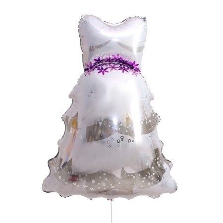 Foil ball 40 "Wedding Dress"