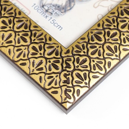 Photo frame plastic 10x15 cm "Golden petals of chamomile" black 19.5x14.5 cm-2
