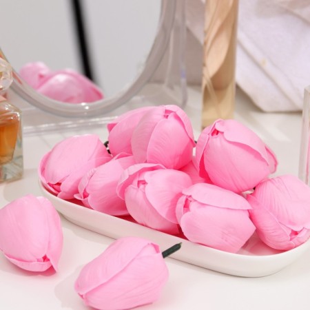Tulips soap pink, set 50 pcs-2