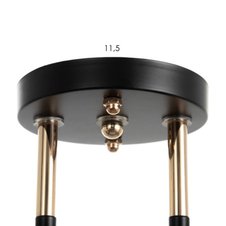 Nina chandelier 2x60W E27 Black/gold 50x27x22cm-4