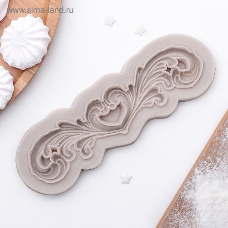 Mold "Pattern", silicone, 18 × 6 cm, color mix-5