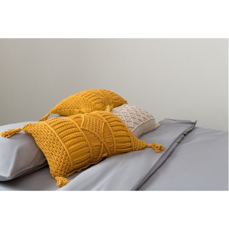 Case on a pillow of light-beige Ethnic, size 35x60 cm-4