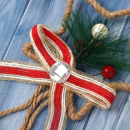 Christmas tree decoration "New Year's genre" star, 28x10 cm-2