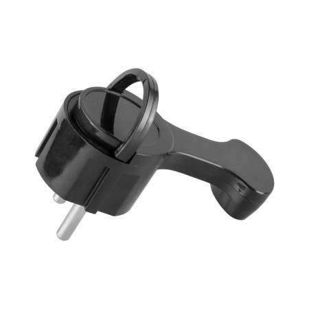 Tork ABS plastic, angular flat (8mm) 16a, 250V, IP20, black, 30477 7, Duwi-3