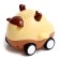 The inertial car "Cute deer", light, sound, beige color