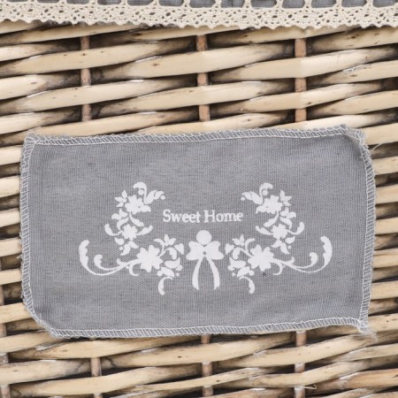 High -high shelling basket with handles "Lenon", 44x33.5x30 cm, gray-4