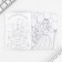 Set of notebook A6, 32 sheets, stickers, magnetic bookmarks "Cute kitten"