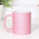 Poramic sublimation mug with logo, color pink glitter, 320ml