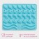 Form for marmalade Dolyan "sea sweets", silicone, 22.3 × 17.2 cm, 32 cells (2.7 × 2 cm), blue color