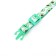 Textile collar "avocado" with a bell and pendant, 19-32 x 1 cm