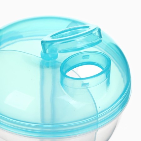 Container for baby food, 3 sections, type 3, 180ml., Blue color-1