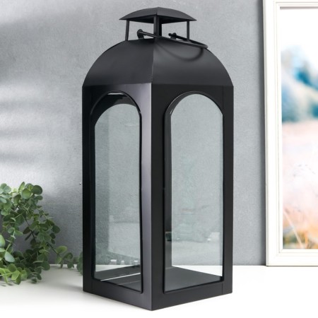 Climber Metal "Lantern Dome" Black set 2 pcs 14.5x14.5x35 cm 47x18x19 cm-7