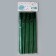Cocktail tubes with corrugation, in a set 25 pieces, green color
