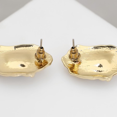 Earrings with pearls "exclus" velvet, color gold-2