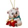 New Year's wooden pendant "New Year! Polar bear"