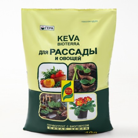 Keva Bioterra soil for seedlings and vegetables, 40 liters