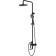 The shower system D&K Bayern fürth DA1523705B18, tropical shower, shower set, black