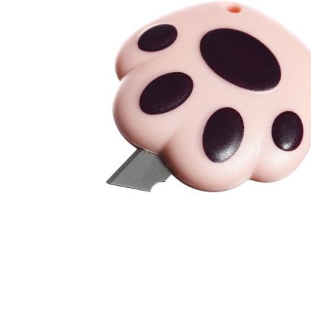 Chancellery knife 9 mm, plastic paw mix on a blister-5